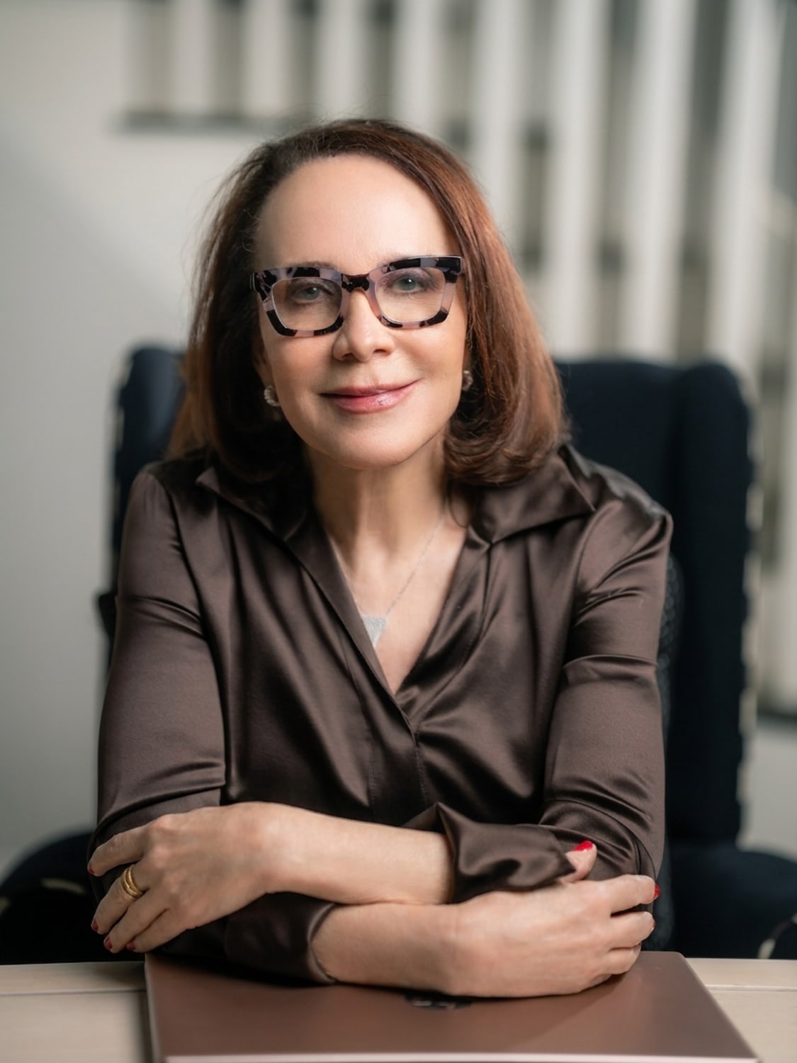 Alexis Beck, MPH, RD, LDN, at her desk